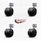 Service Caster 2-3/8'' Nylon Twin Wheel Casters with Side Mounting Bracket , 4PK SCC-UHGR02S60-NYS-716-4-CB180-4 - alternate 2